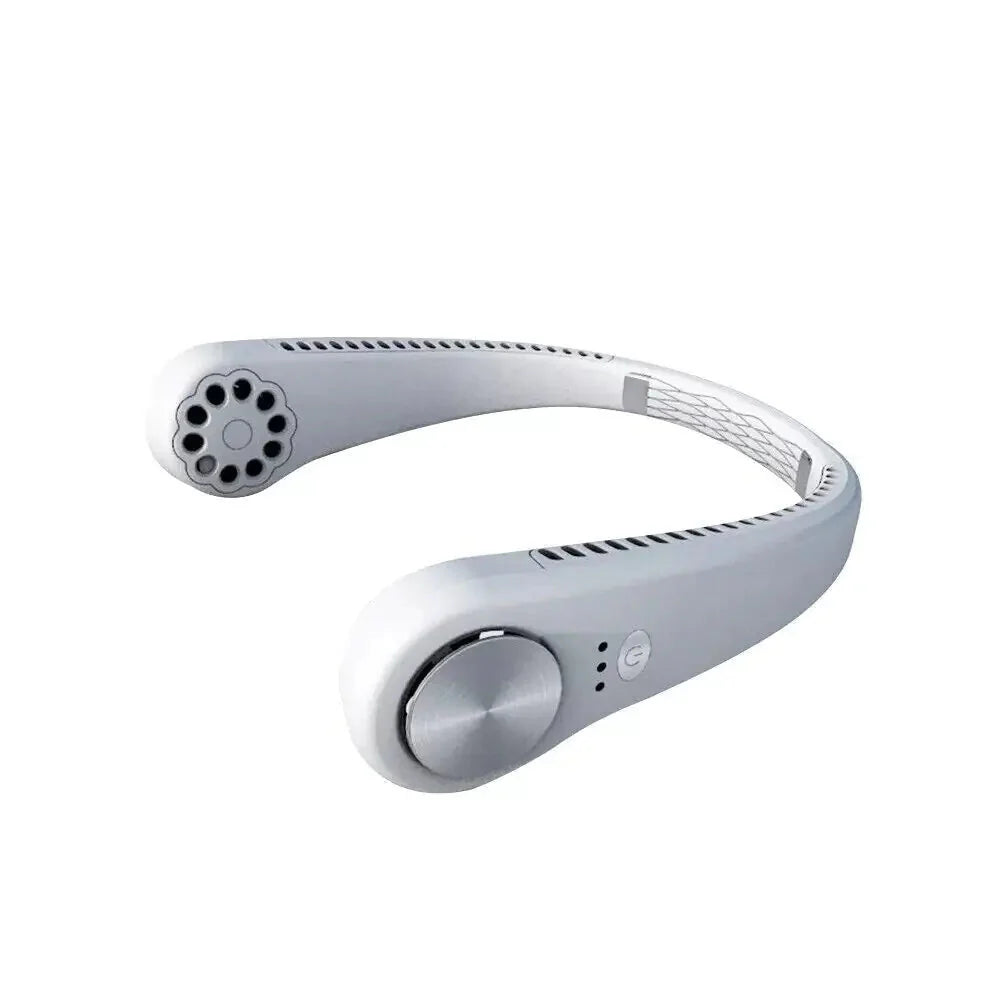 USB Portable Hanging Neck Fan Cooling Air Cooler Little Electric Air Conditioner Anti Spier