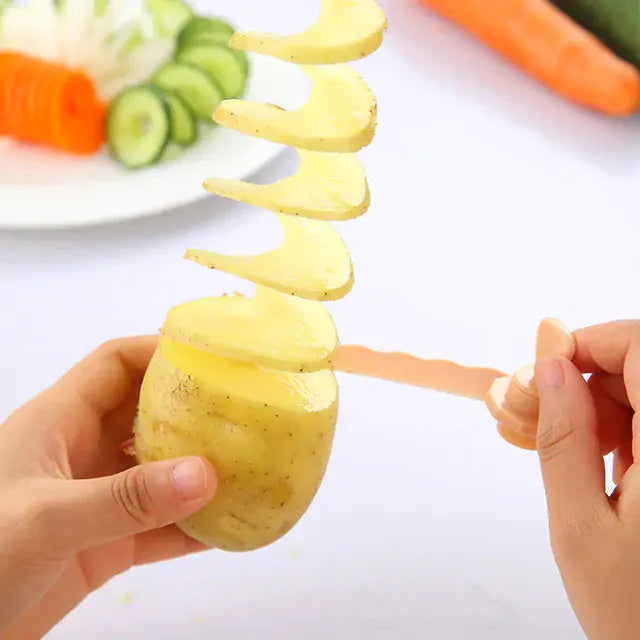 DIY Spiral Vegetable Cutter Anti Spier