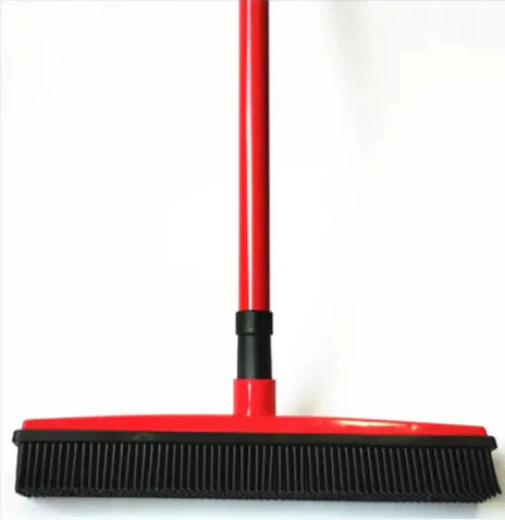 Pet Hair Remover Rubber Broom with Carpet Rake Anti Spier