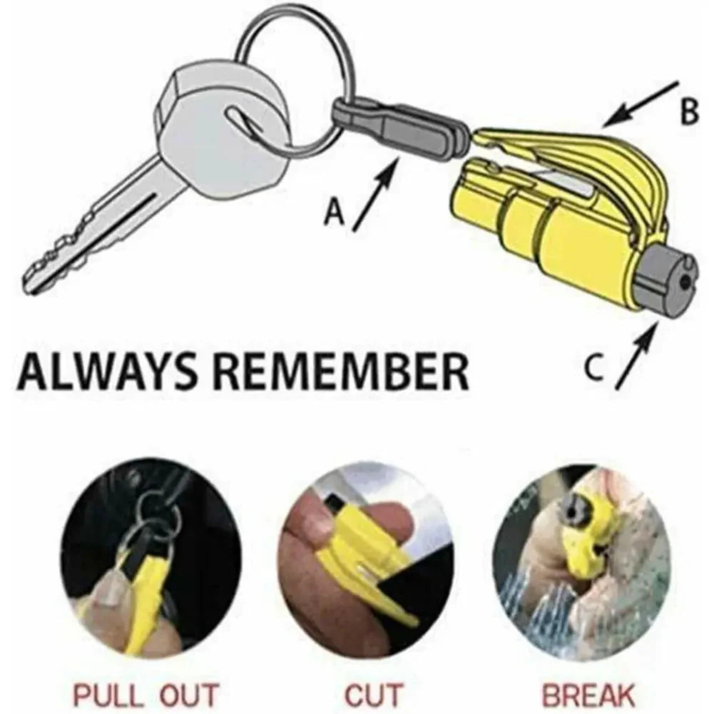 Mini Safety Hammer Keychain Anti Spier