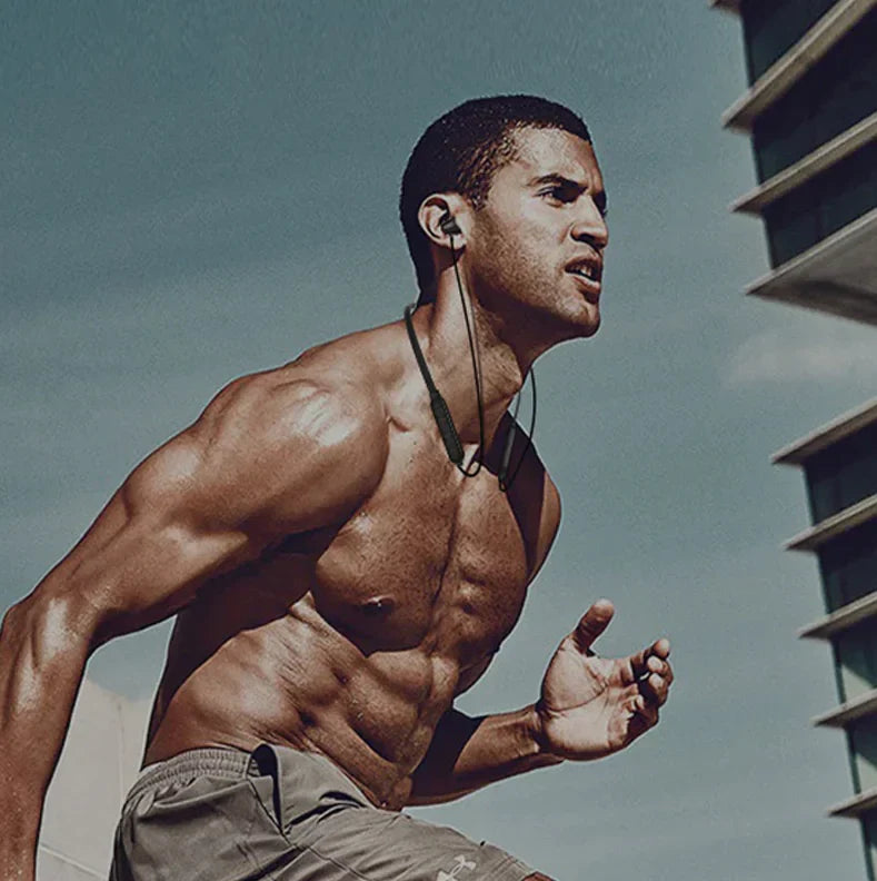 Waterproof Bluetooth 5.0 Earbuds Stereo Sport Wireless Headphones in Ear Headset - Anti Spier 