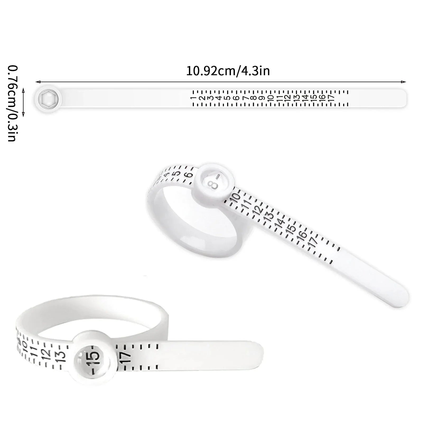 Measuring Tape With Magnifying Glass for finger Anti Spier