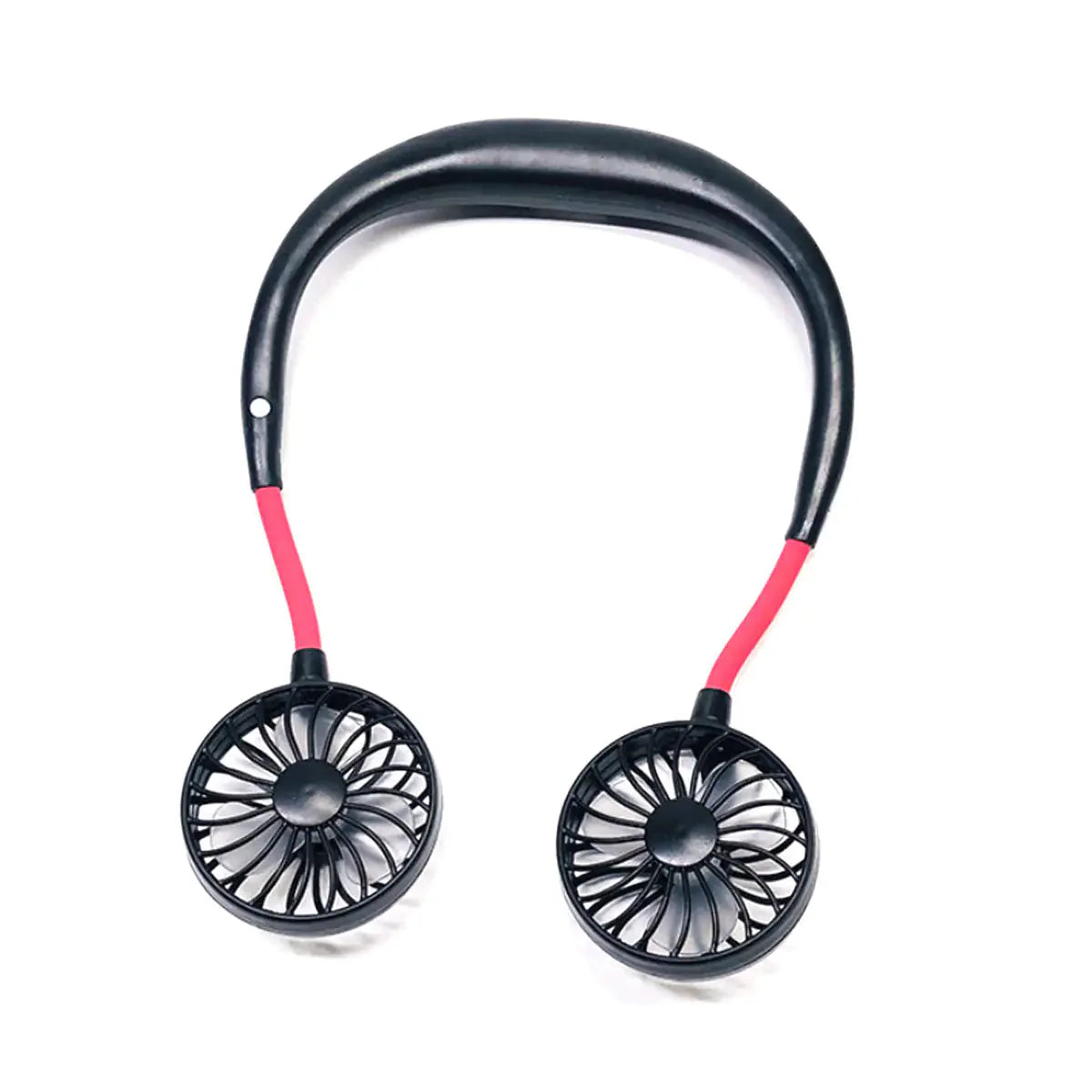 Beat The Heat Double Cool Cordless Breezy Mini Collar Fan Anti Spier