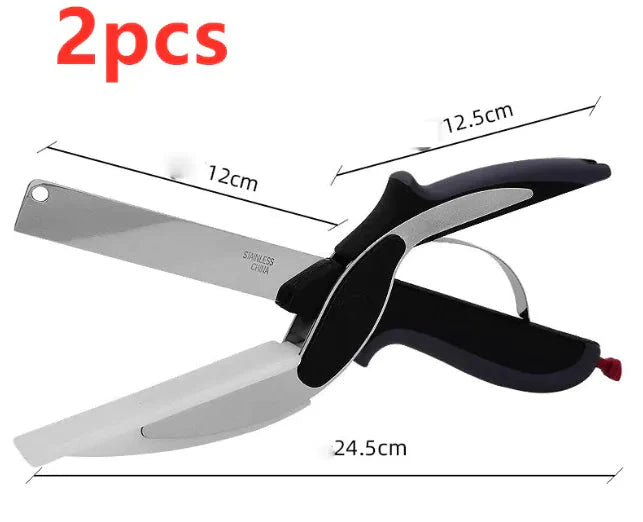 2-in-1 Multifunctional Food Scissors Anti Spier