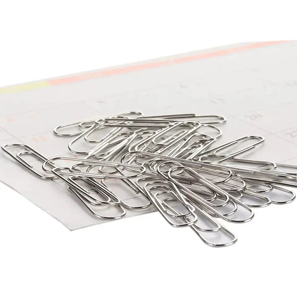 Paper Clip (28mm) Regular Silver (100/Pack) Anti Spier