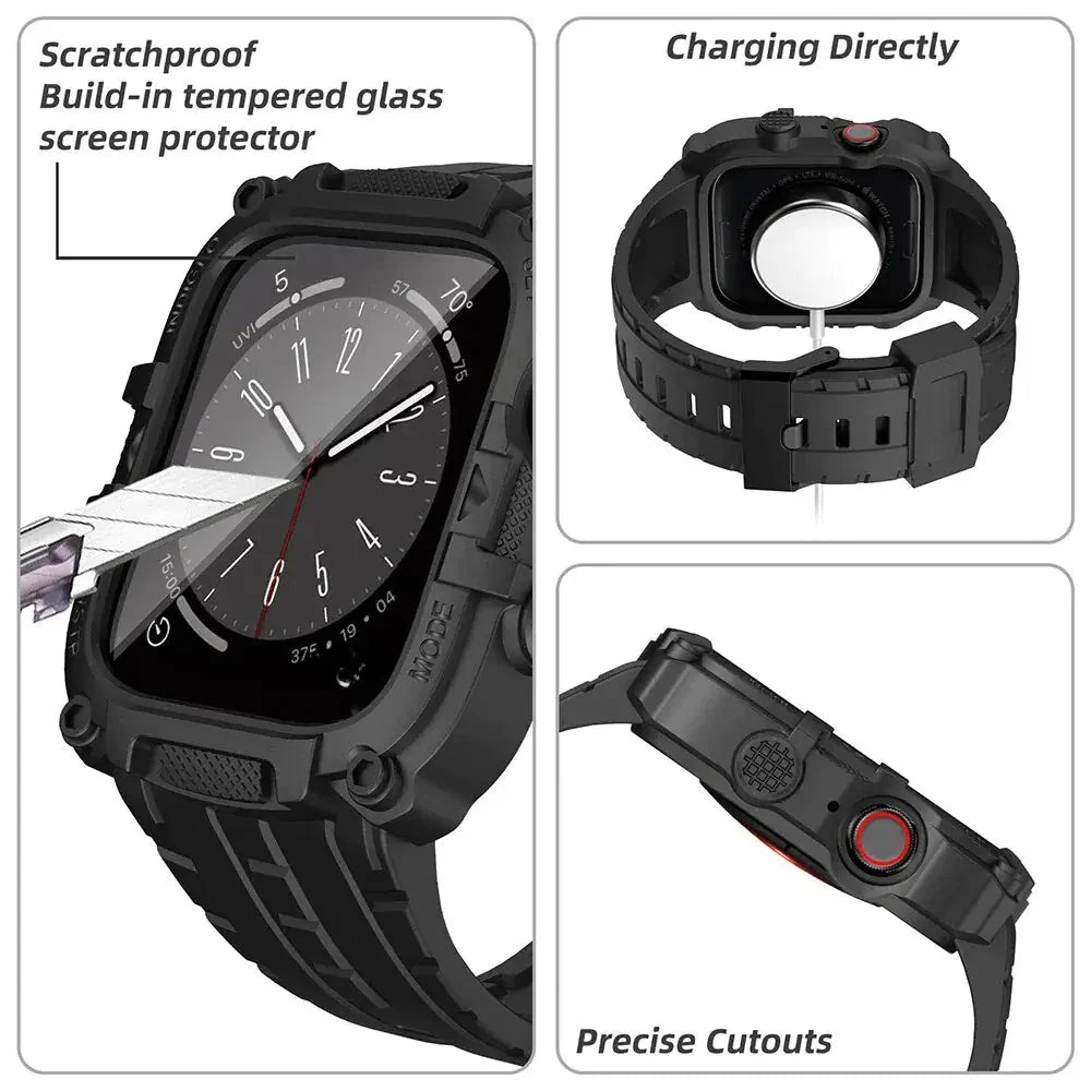 Sport Case And Strap Watch Anti Spier