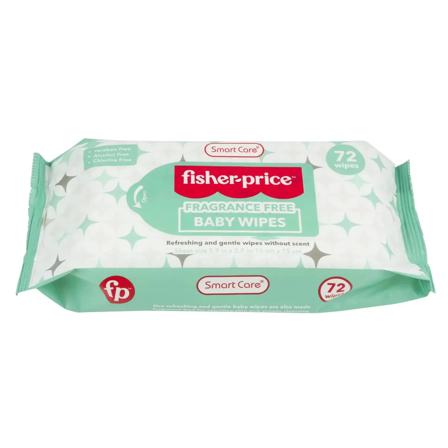 72ct Fisher Price Fragrance Free Baby Wipes Anti Spier