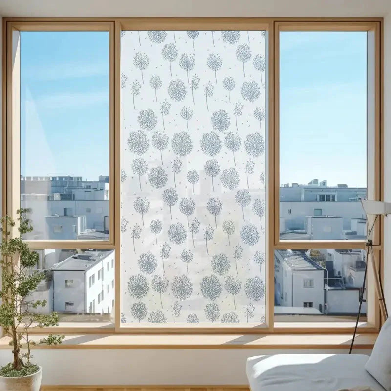 Static Cling Window Film - Frosted 3D Decorative Vinyl Anti Spier