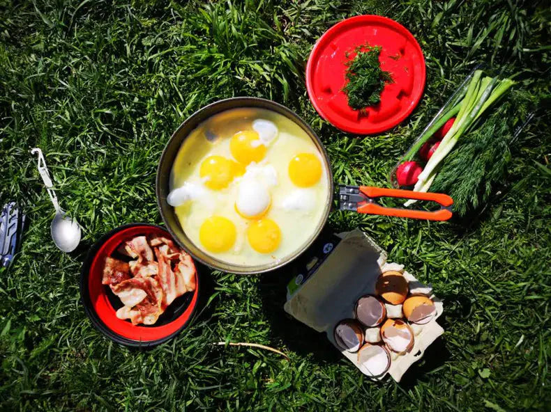 Teflon Coated Non-Stick Frying Pan for Outdoor Cooking Anti Spier