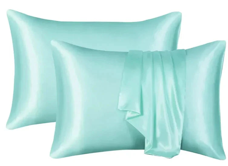Silk-like Solid Color Pillowcase Anti Spier