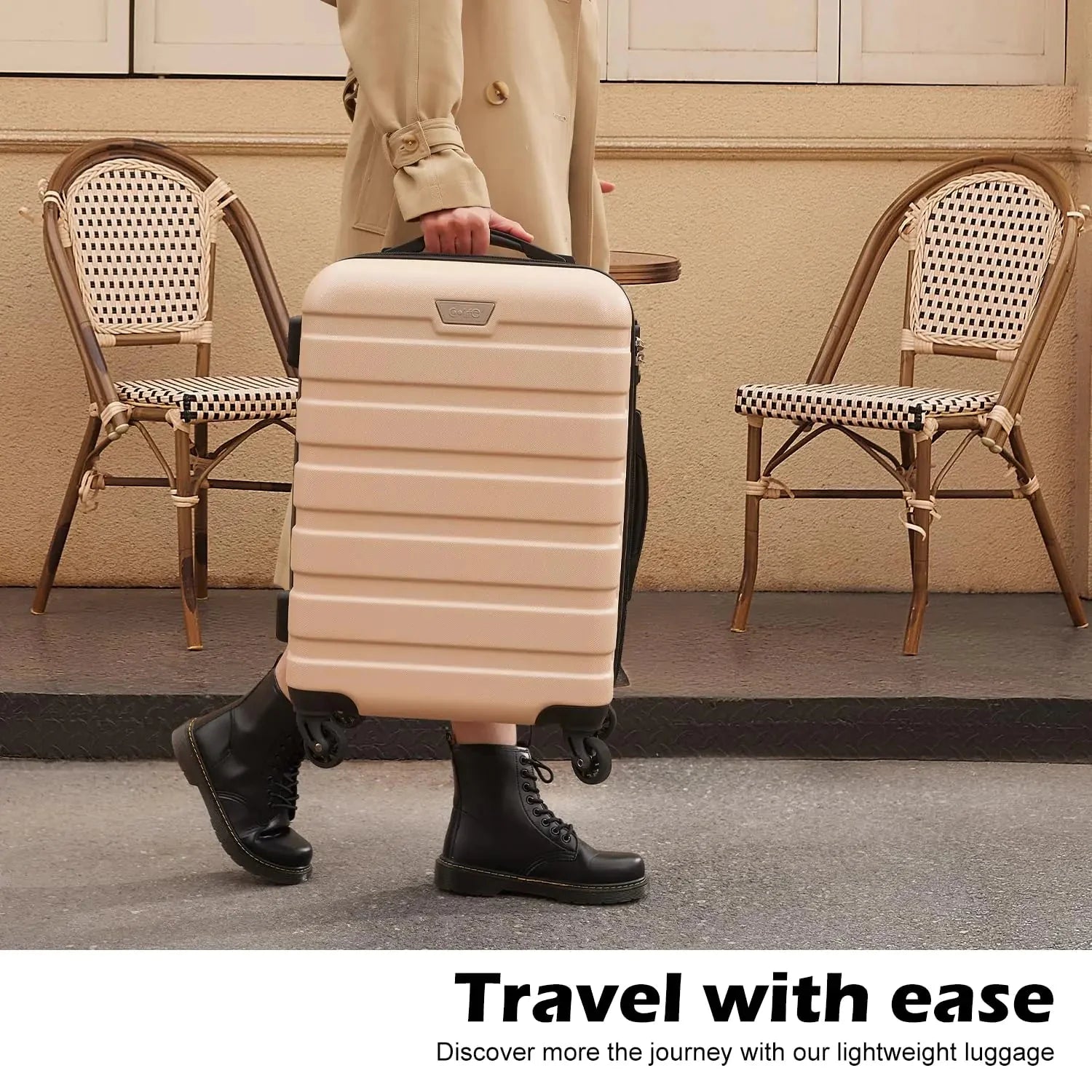 Coolife Luggage 3 Piece Set Suitcase Spinner Hardshell Lightweight TSA Lock (black, 3 piece set(20in24in28in)) black 20in24in28in Anti Spier