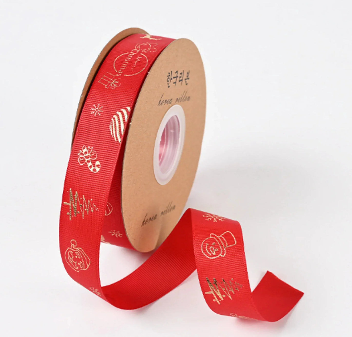 Ribbon Printed Christmas Design Decoration Gift Packing Anti Spier