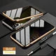 Magnetic Tempered Glass Privacy Metal Case iphone Anti Spier