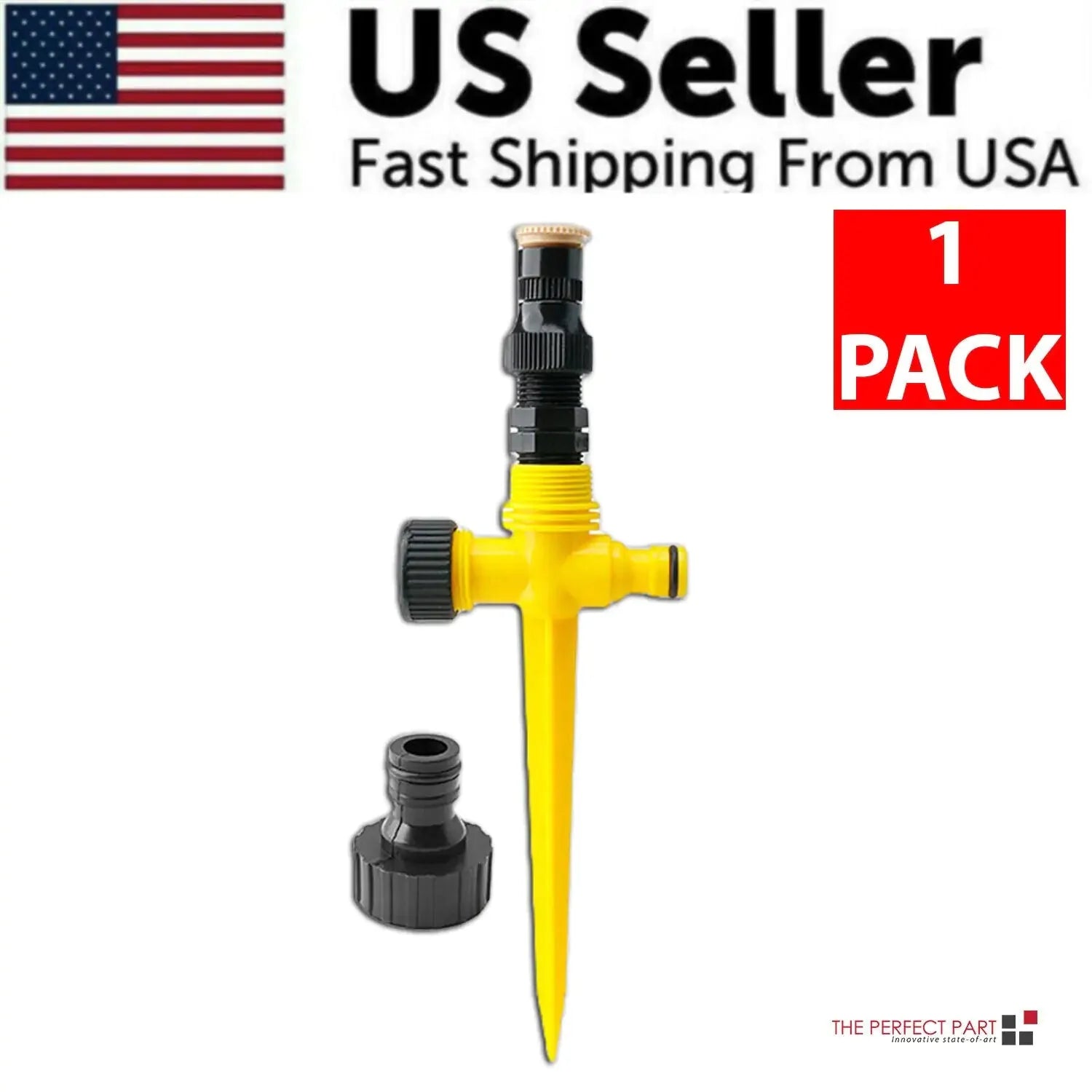 360° Rotation Auto Irrigation System Garden Lawn Sprinkler Patio Save Water USA Anti Spier