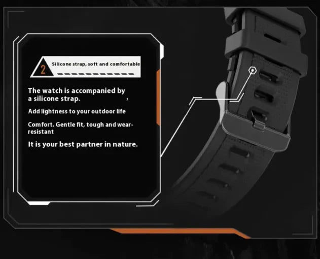 Smartwatch with AMOLED Display Anti Spier