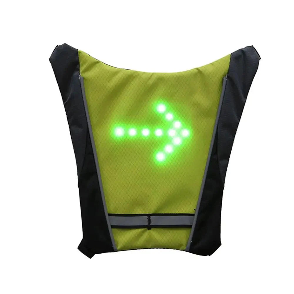 LED Cycling Safety Vest with Bag Anti Spier