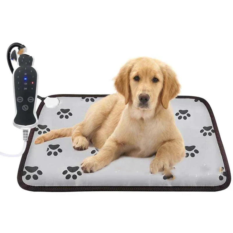 Pet Heated Blanket with Auto-Off & Waterproof Anti Spier
