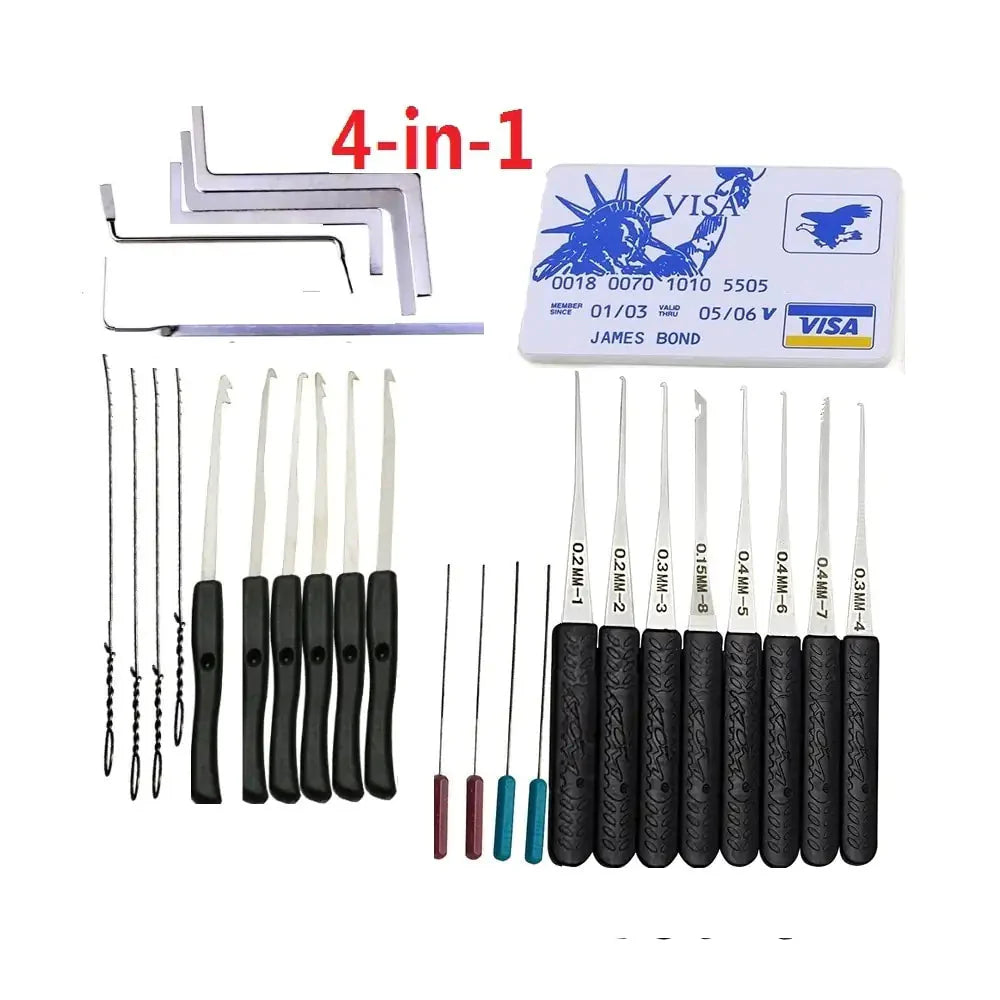 Lock Pick Set Row Tension Wrench Anti Spier