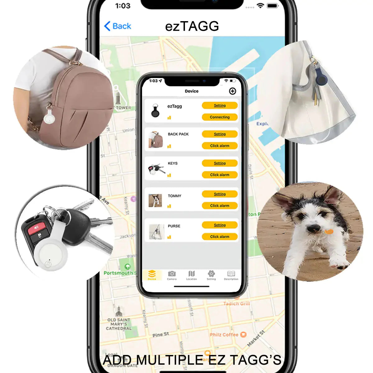 Anti Lost Device 2/Pack Anti Spier