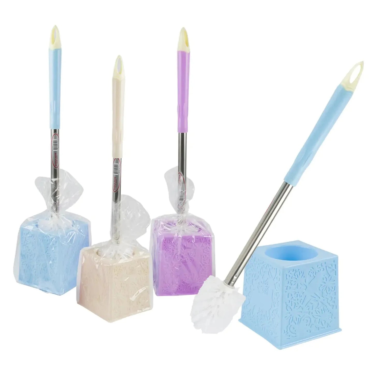 Toilet Bowl Brush And Caddy Anti Spier