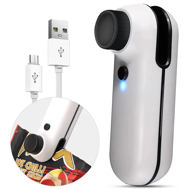 USB Mini Bag Sealer Cutter Anti Spier