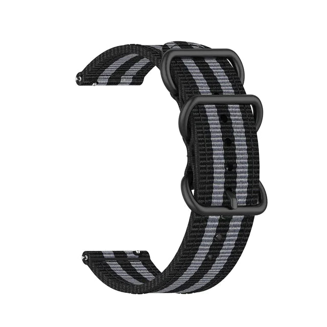 18mm 20mm 22mm Durable Military Woven Nylon Wrist Watch Band Quick Release Strap - Anti Spier 
