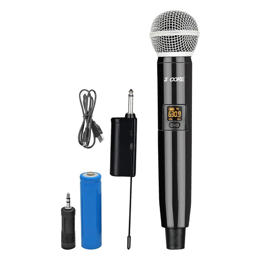 5Core Wireless Microphones VHF Microfonos Inalambricos Professional Handheld Cordless Mic Anti Spier