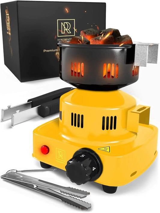 Premium Hookah Coal Burner Yellow Burner for Hookah 450W Fire Tower Stove Anti Spier