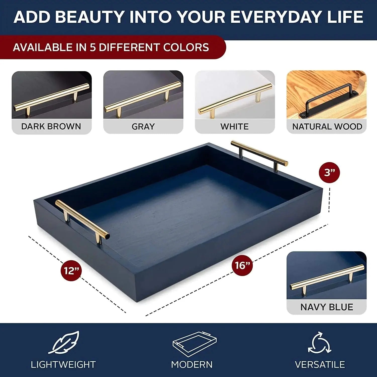 Modern and Sophisticated Ottoman Tray Anti Spier