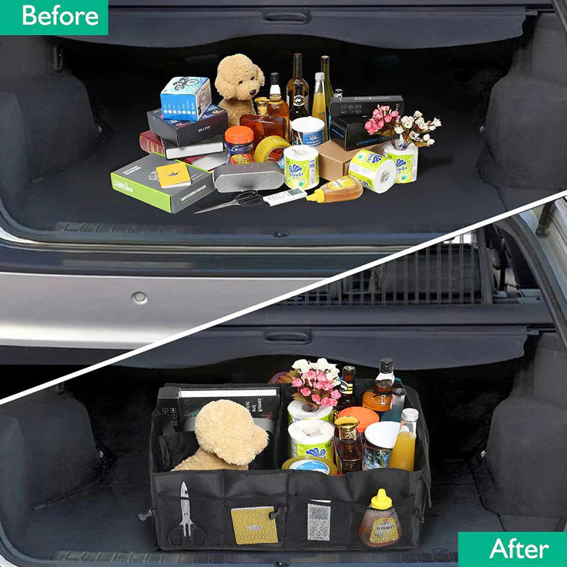 Trunk Cargo Organizer Folding Storage Collapse Bag Bin For Car Truck SUV 40L US Anti Spier