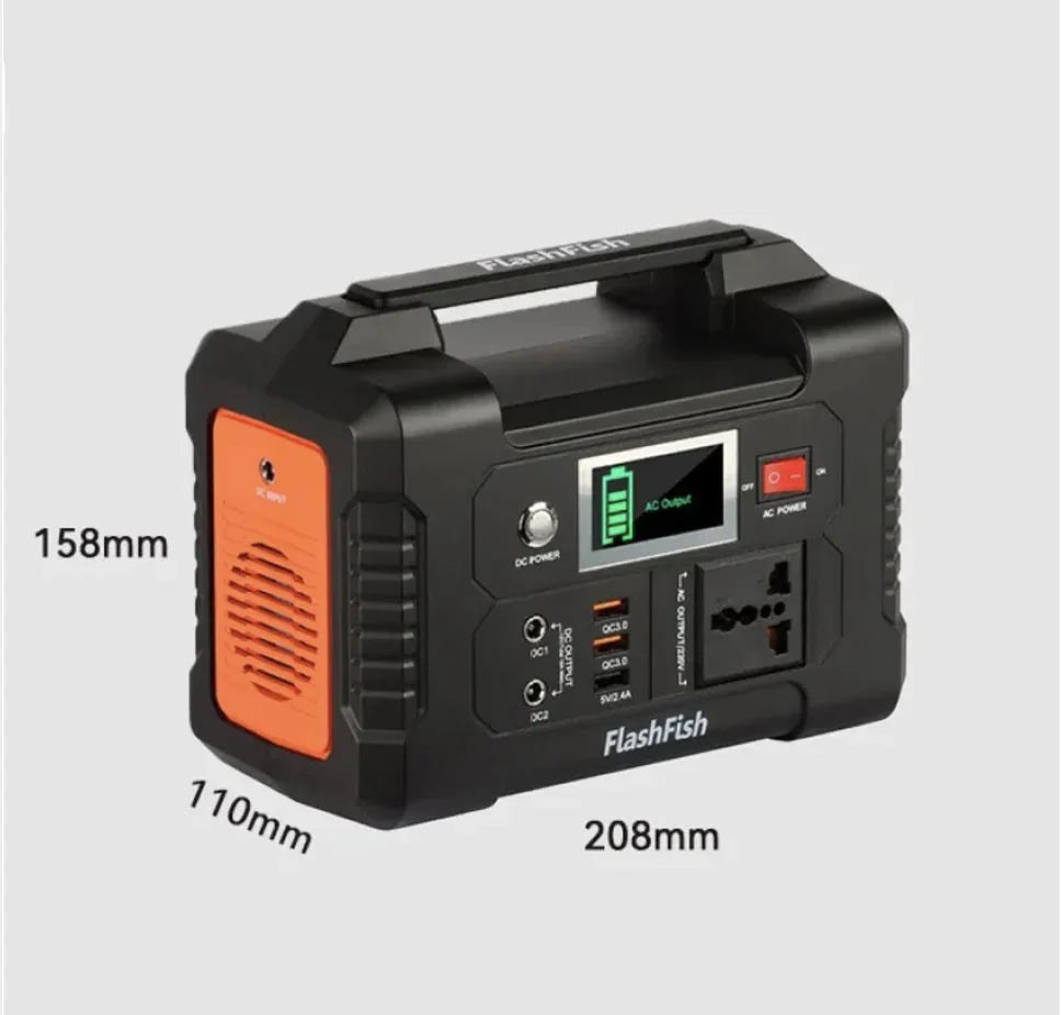 200W Portable Outdoor Power Bank with 220V Emergency Backup Anti Spier