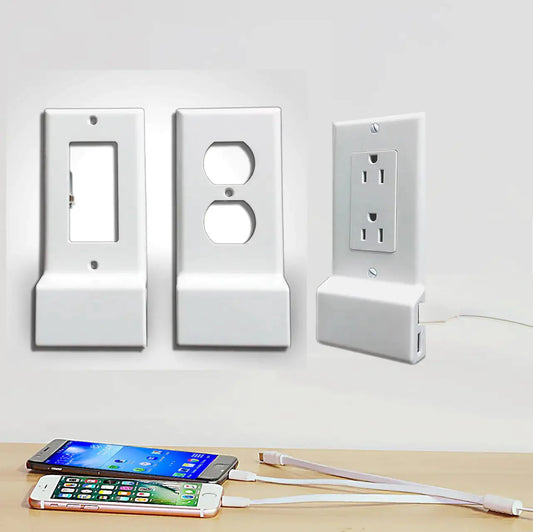 Invisible Dual USB Wall Charger Plate With Surge Protection Anti Spier