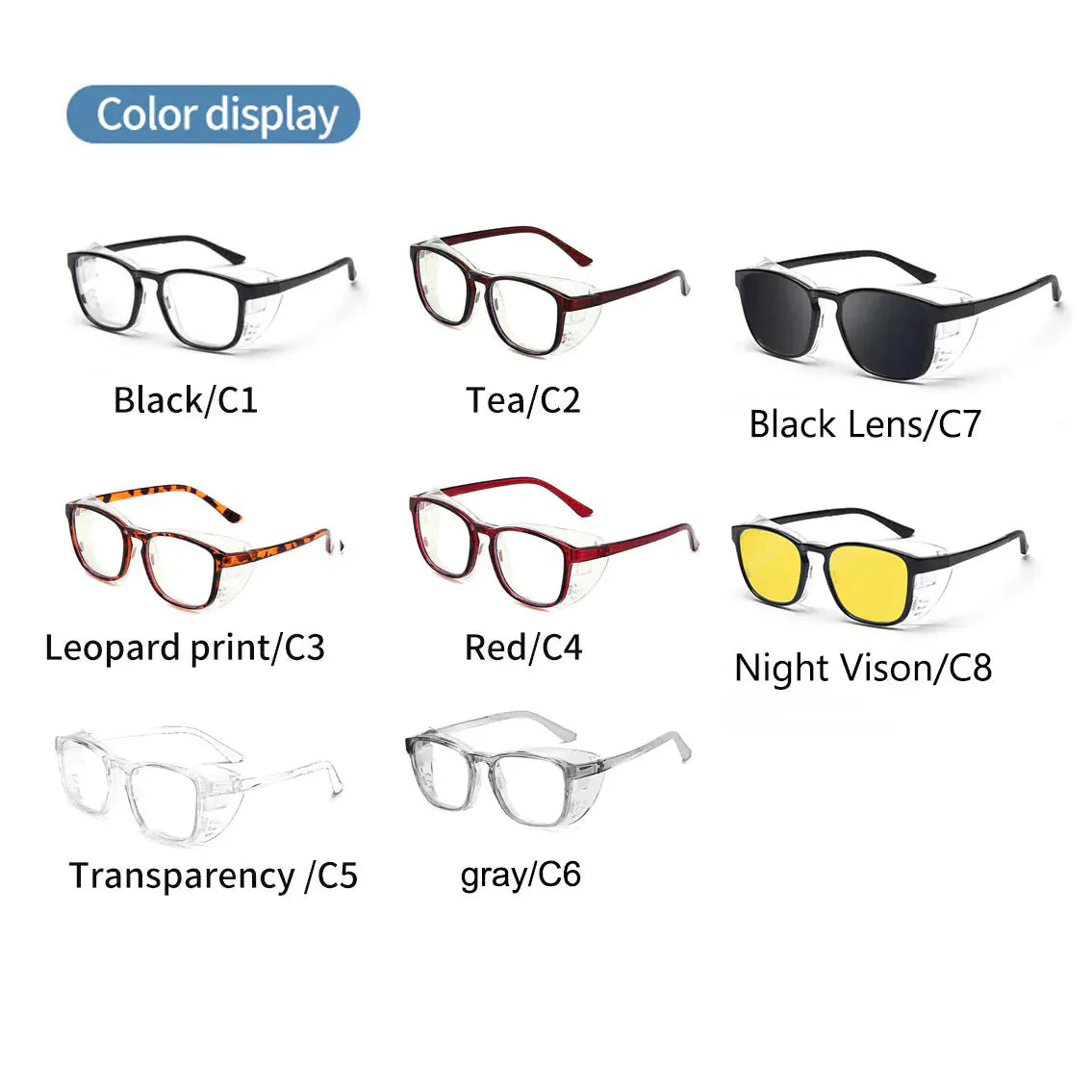 Moisture-Proof Blue Light Blocking Glasses with Prescription Frame Anti Spier