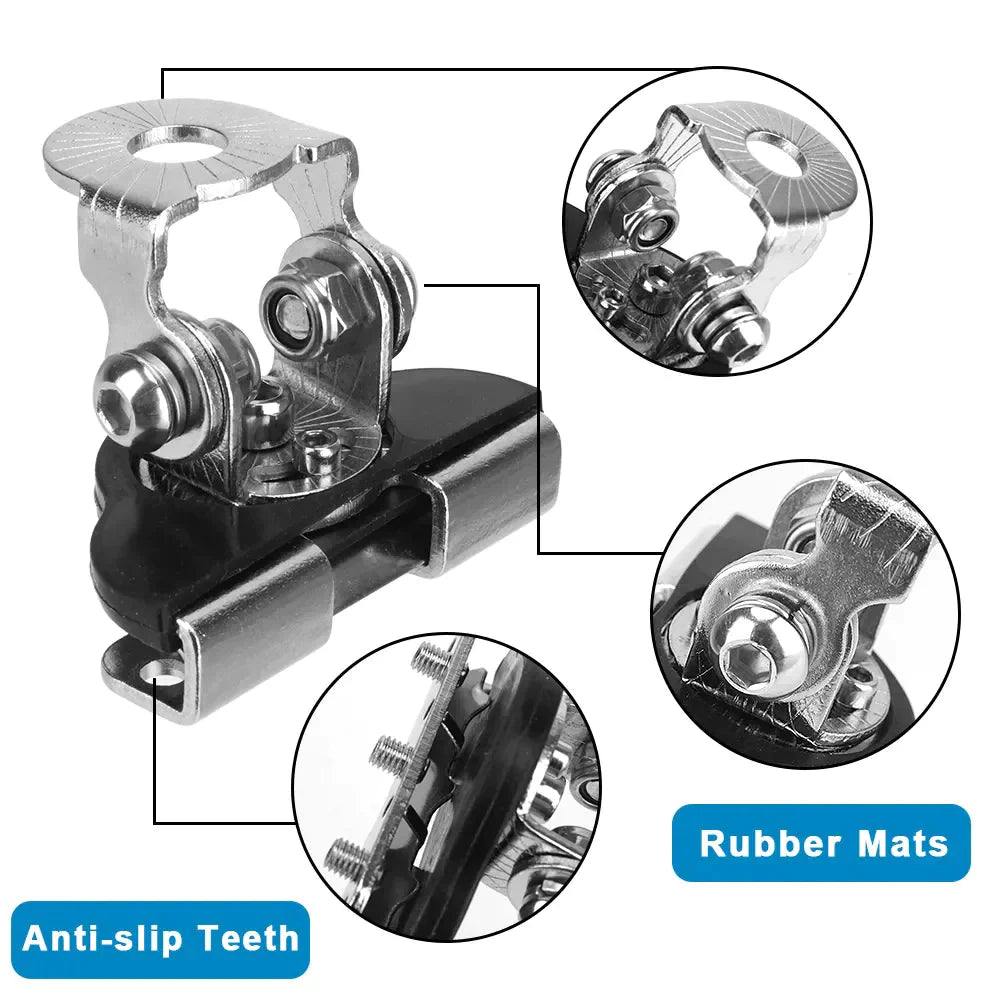 2PCS Pillar Hood Led Work Light Bar Mount Bracket Clamp Holder Offroad Universal Anti Spier