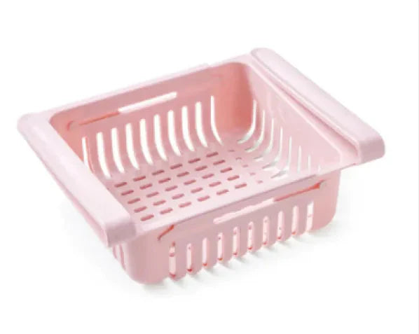 Refrigerator Telescopic Storage Basket Anti Spier