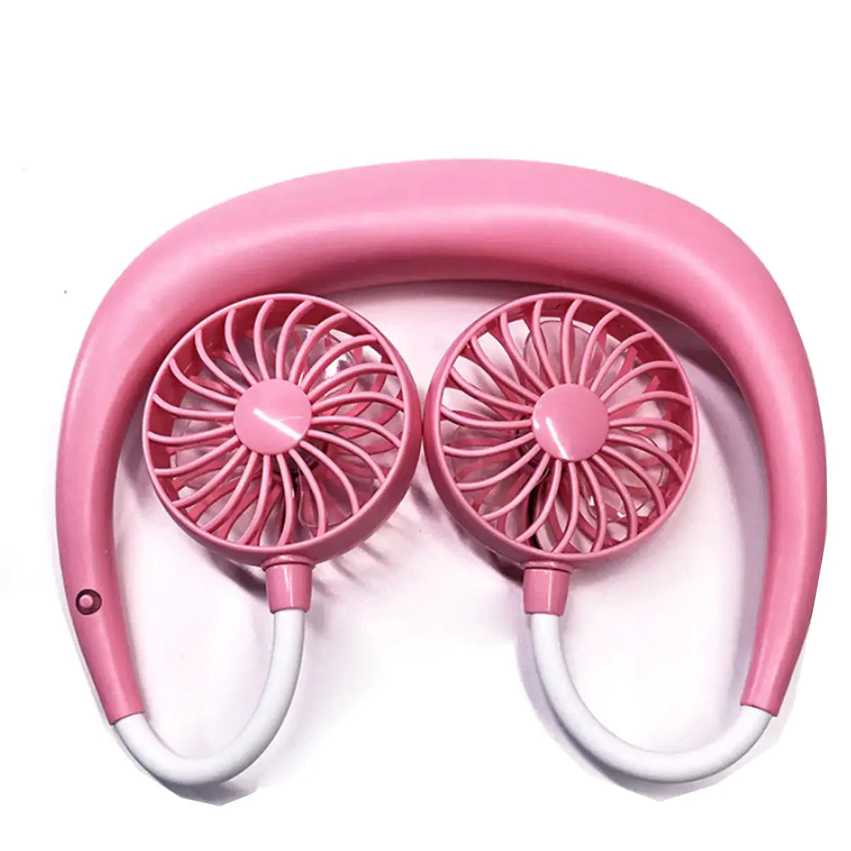 Beat The Heat Double Cool Cordless Breezy Mini Collar Fan Anti Spier