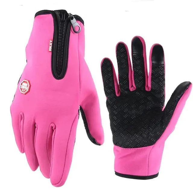 Unisex Touchscreen Thermal Full Finger Gloves Anti Spier