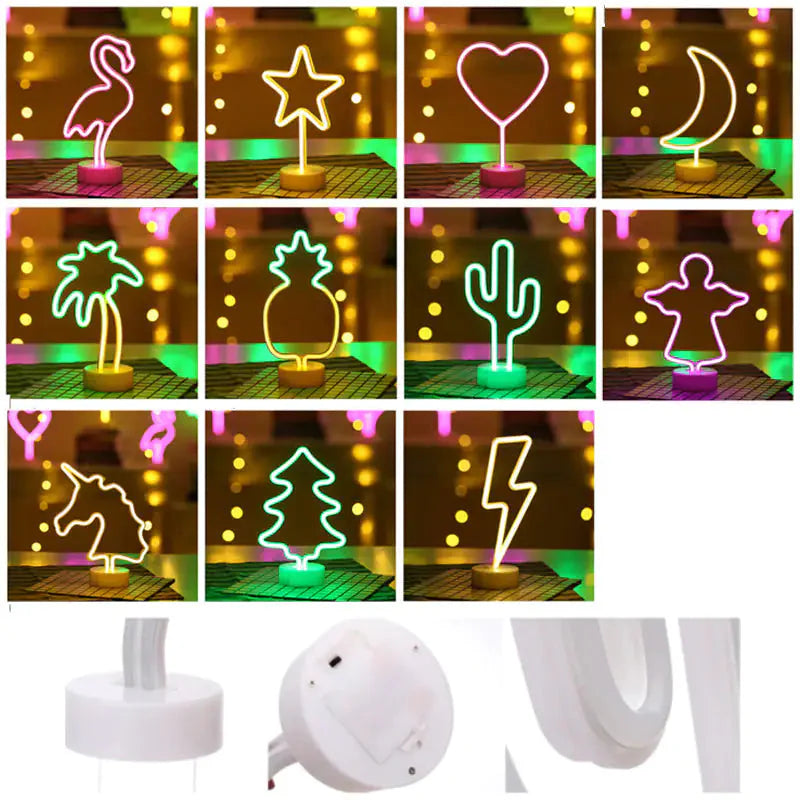 Tropical Nights Neon Deco Lights With Remote Control Anti Spier
