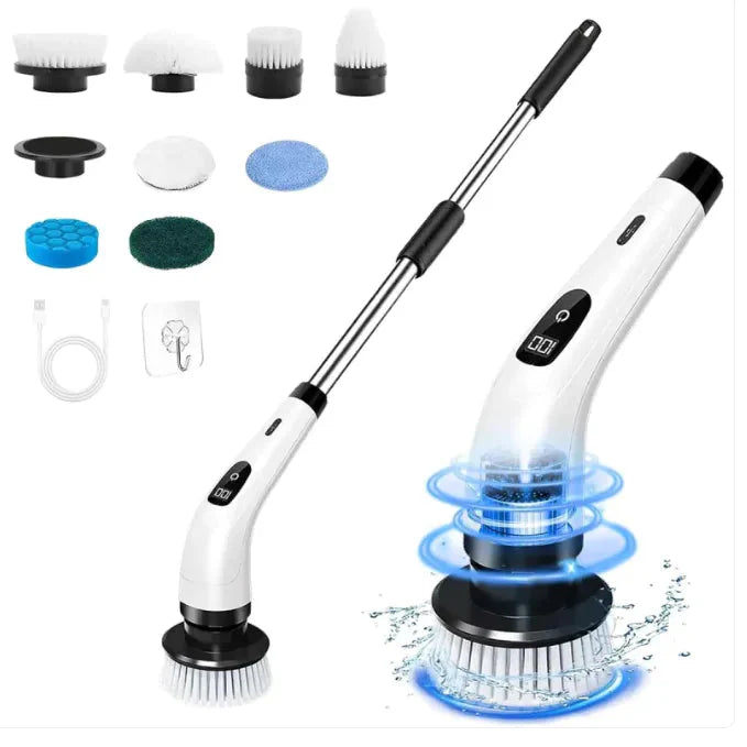 Cordless Motorized Rotary Scrubber Anti Spier