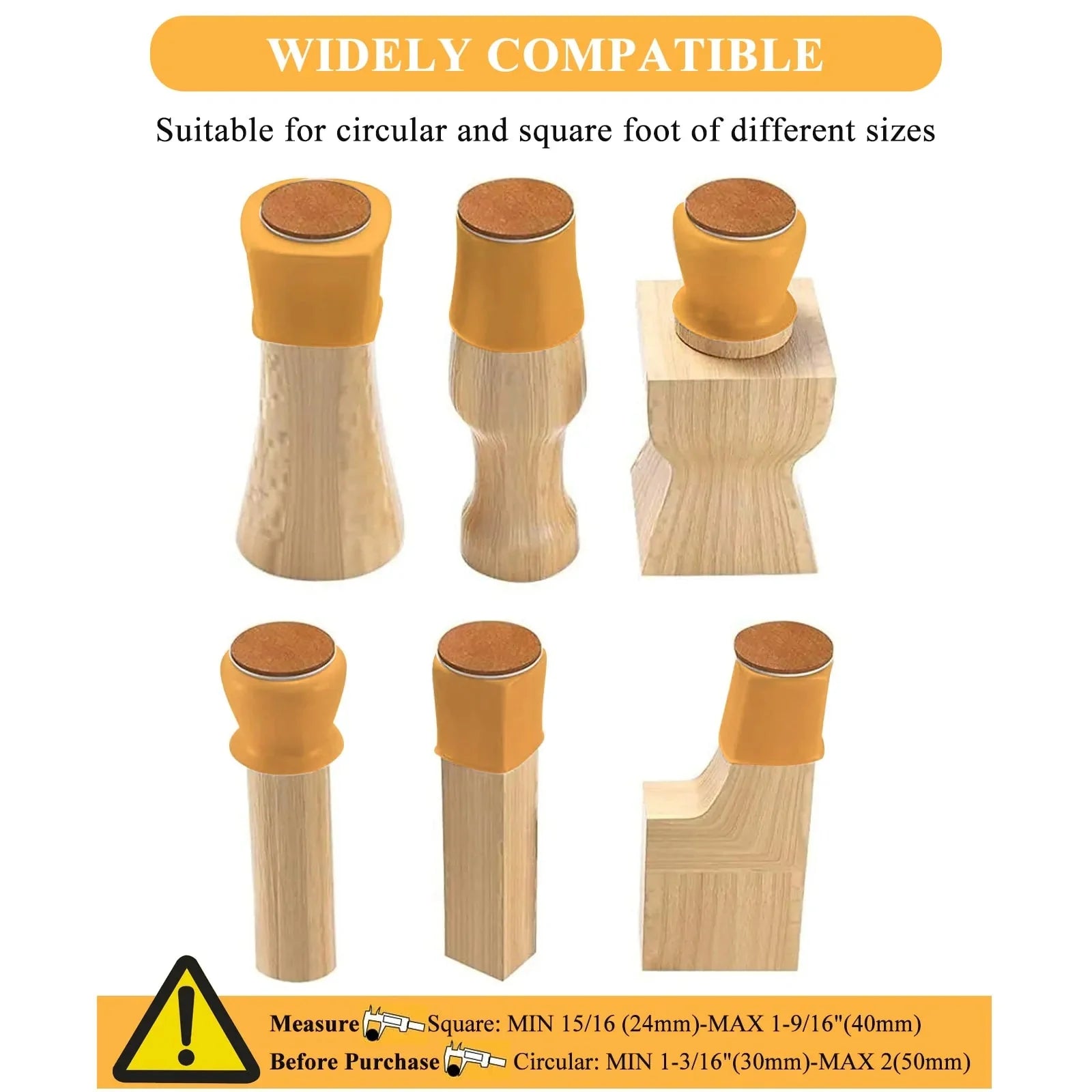 16pcs Silicone Furniture Leg Protectors: Floor Protection & Anti-slip Pads Anti Spier