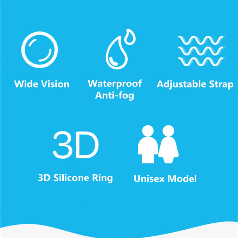 Clear Comfortable Swimming Goggles UV- Anti-Fog Swim Glasses Mirror Adult & Kids Anti Spier