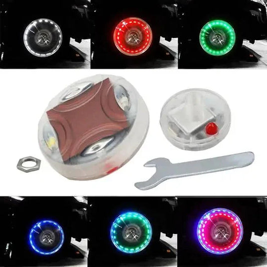 Solar Flash Wheel Tire Light Anti Spier