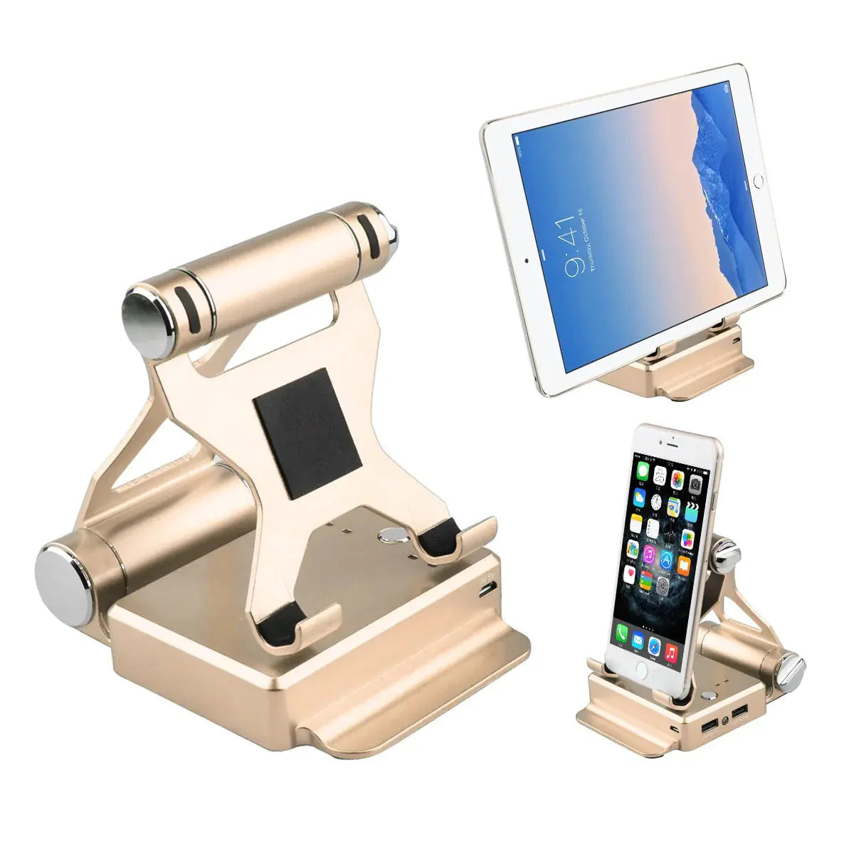 Podium Style Stand With Extended Battery Up To 200% For iPad, iPhone And Other Smart Gadgets Anti Spier