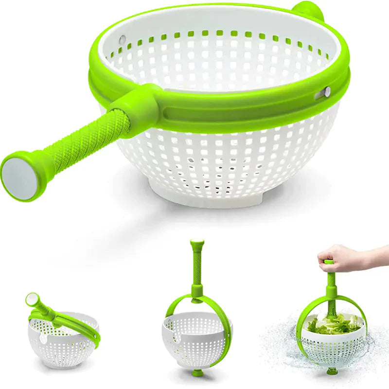 Scratch Resistant Nylon Salad Spinner Colander Anti Spier