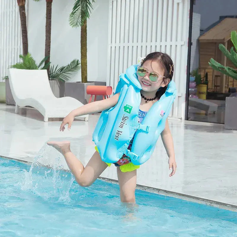 Inflatable Life Vest Baby Swimming Jacket Wins Wow