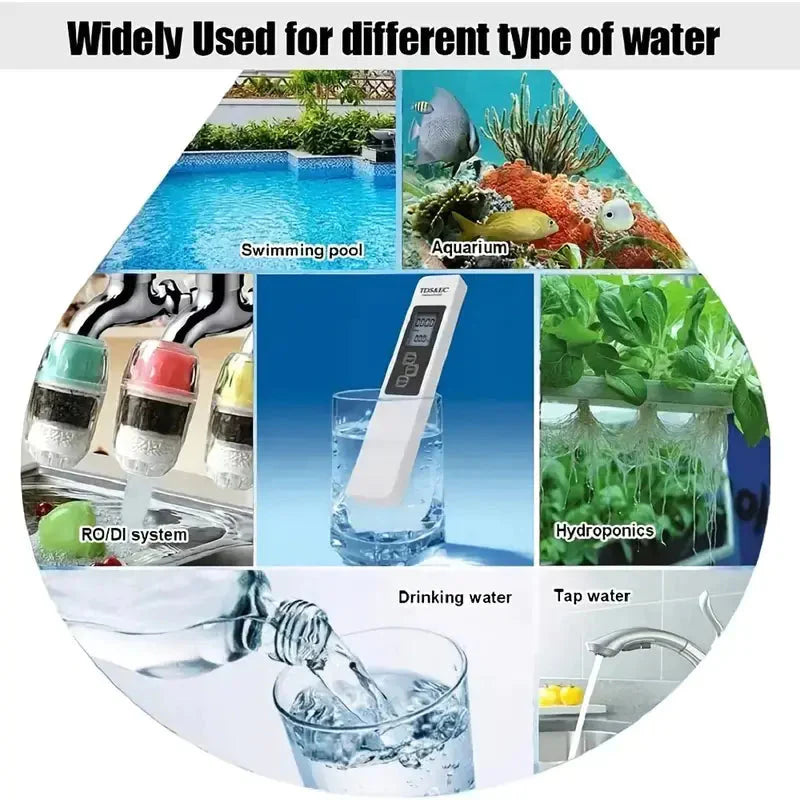 Digital Water Tester - 4 Modes for Accurate Testing Anti Spier