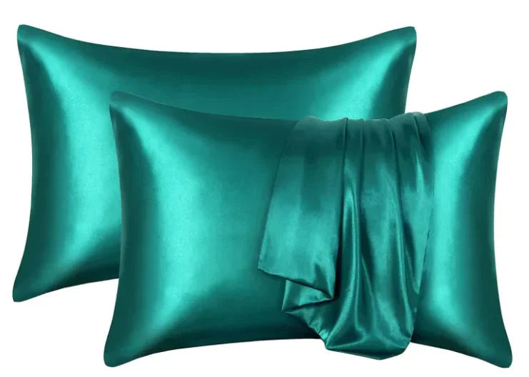 Silk-like Solid Color Pillowcase Anti Spier