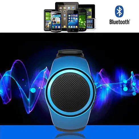 Jogging Buddy Bluetooth Smart Speaker W/FM Radio Watch Style And More Anti Spier
