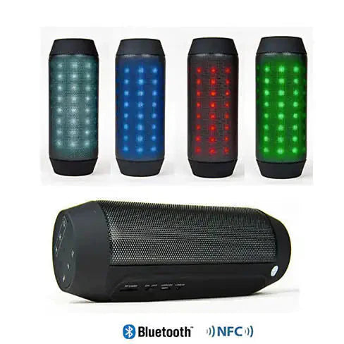 Bluetooth NFC Rainbow LED Lights and Music Speaker with FM Radio Anti Spier