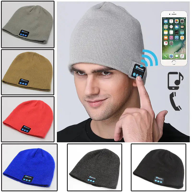 European And American Outdoor Wireless Headset Knitted Hat Multifunctional Music Hat Anti Spier